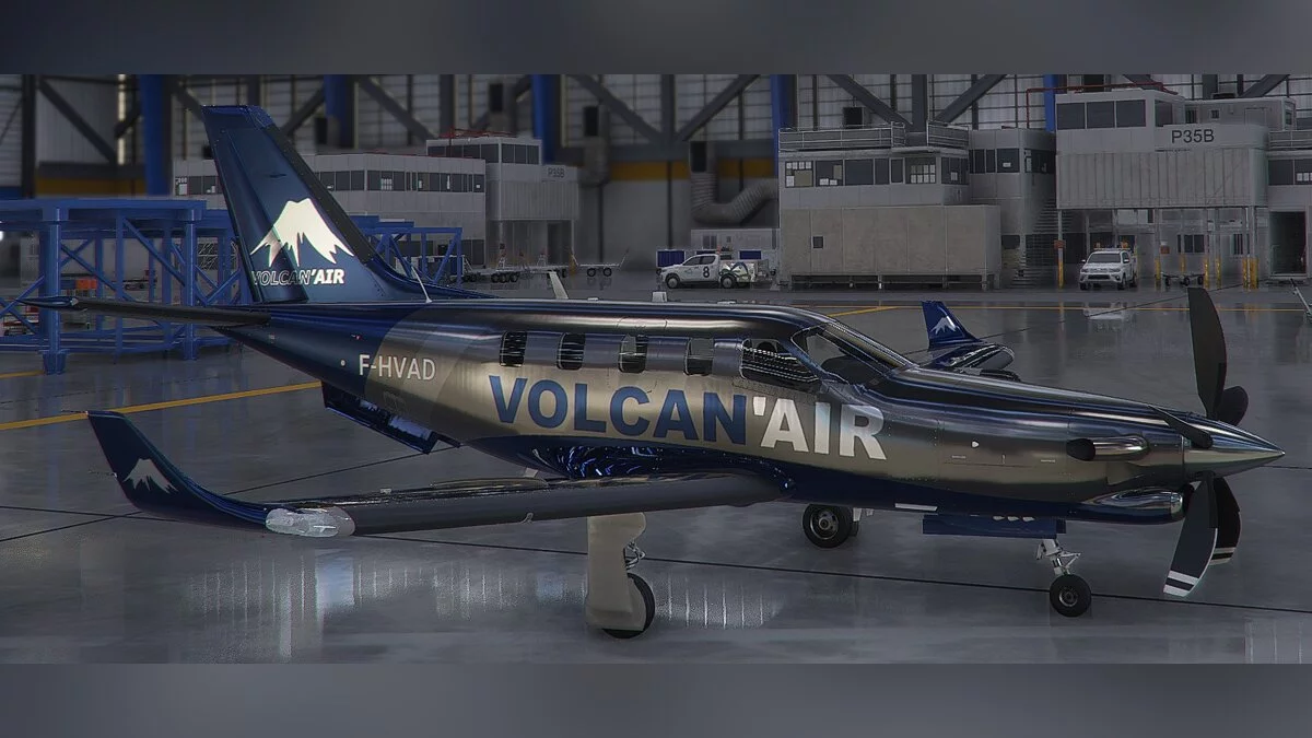 Microsoft Flight Simulator — Volcan AIR style livery for TBM 930