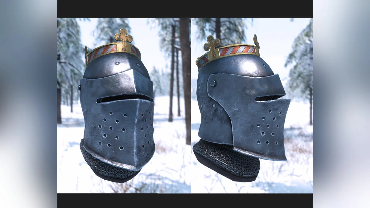 Mount &amp; Blade 2: Bannerlord — Casco vlandiano con visera