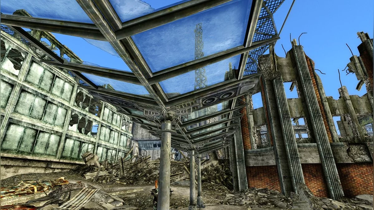 Fallout 3 — Полупрозрачные навесы для метро
