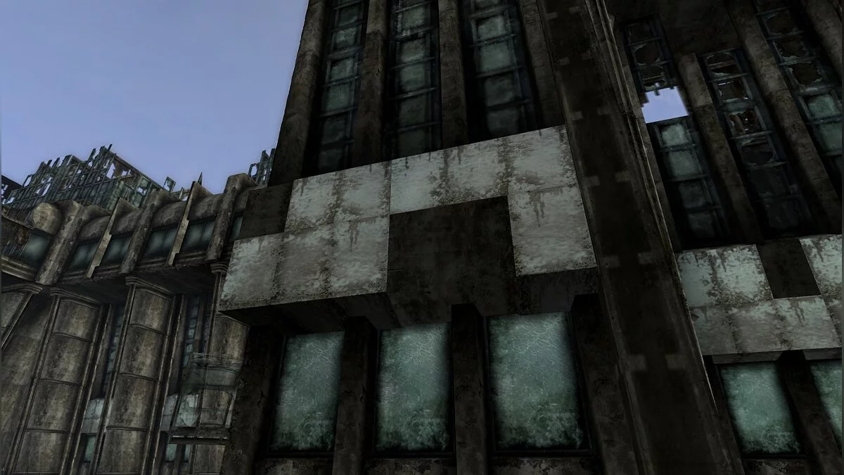 Fallout 3 — Напівпрозорі скляні будинки