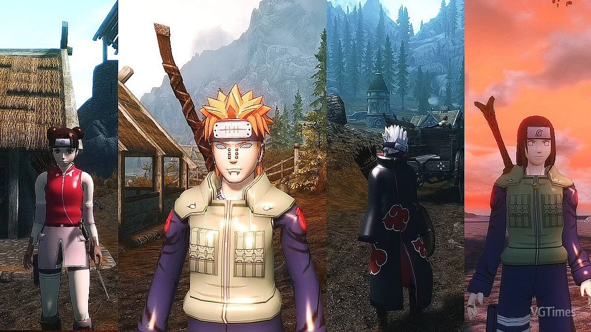 The Elder Scrolls 5: Skyrim — Collection of game models from games about Naruto