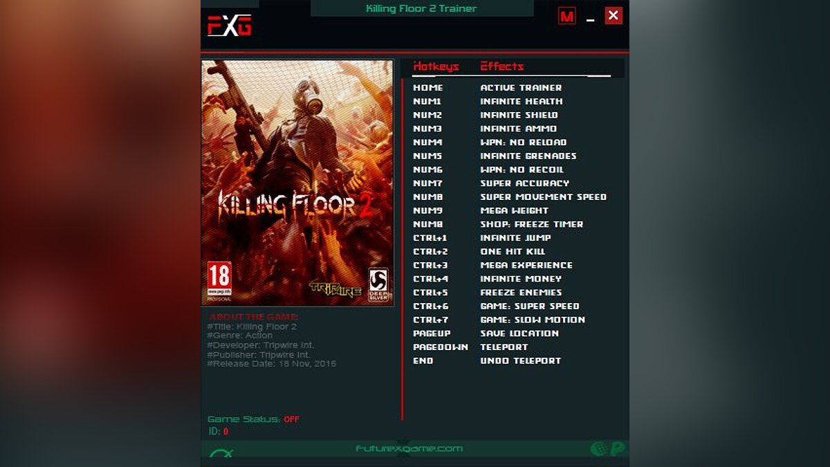 Killing Floor 2 — Trainer (+18) [1048 - 1096]