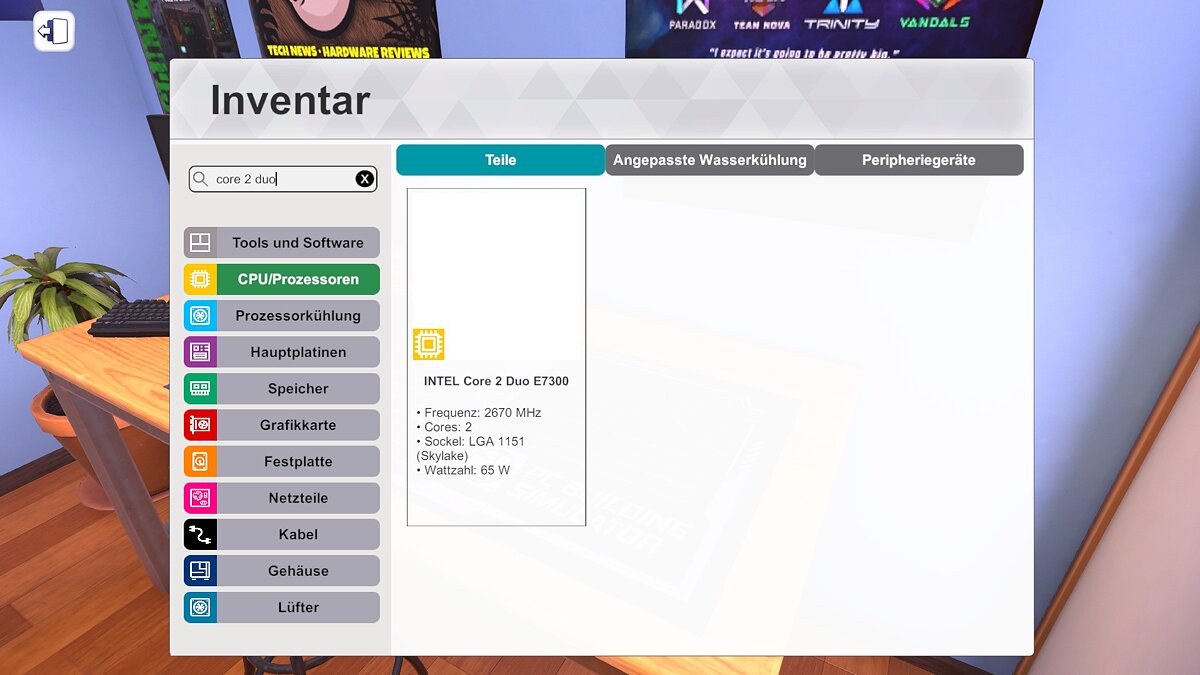 PC Building Simulator — Processor Intel Core 2 Duo E7300