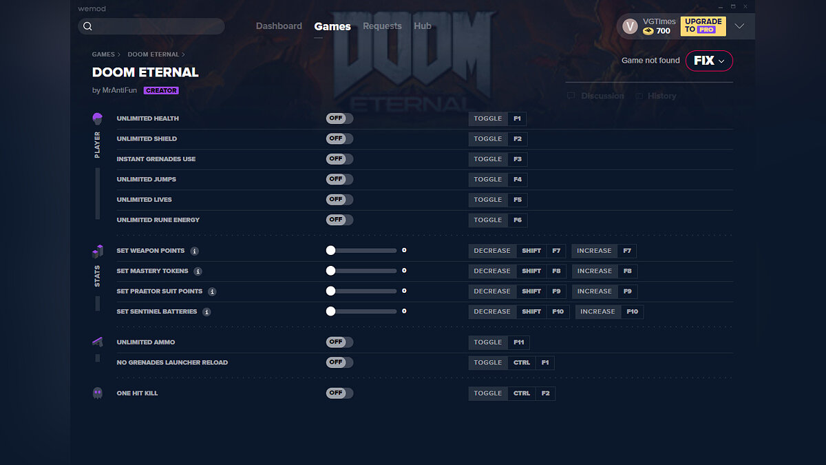 Doom Eternal — Trainer (+13) from 10/22/2020 [WeMod]