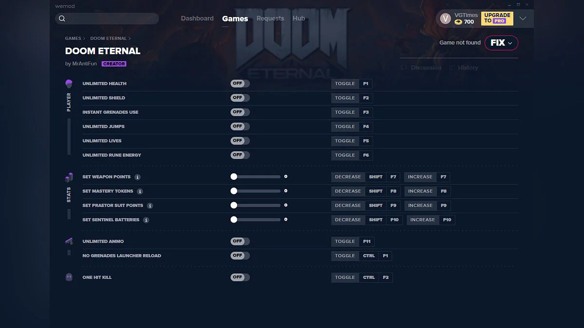 Doom Eternal — Entrenador (+13) del 22/10/2020 [WeMod]