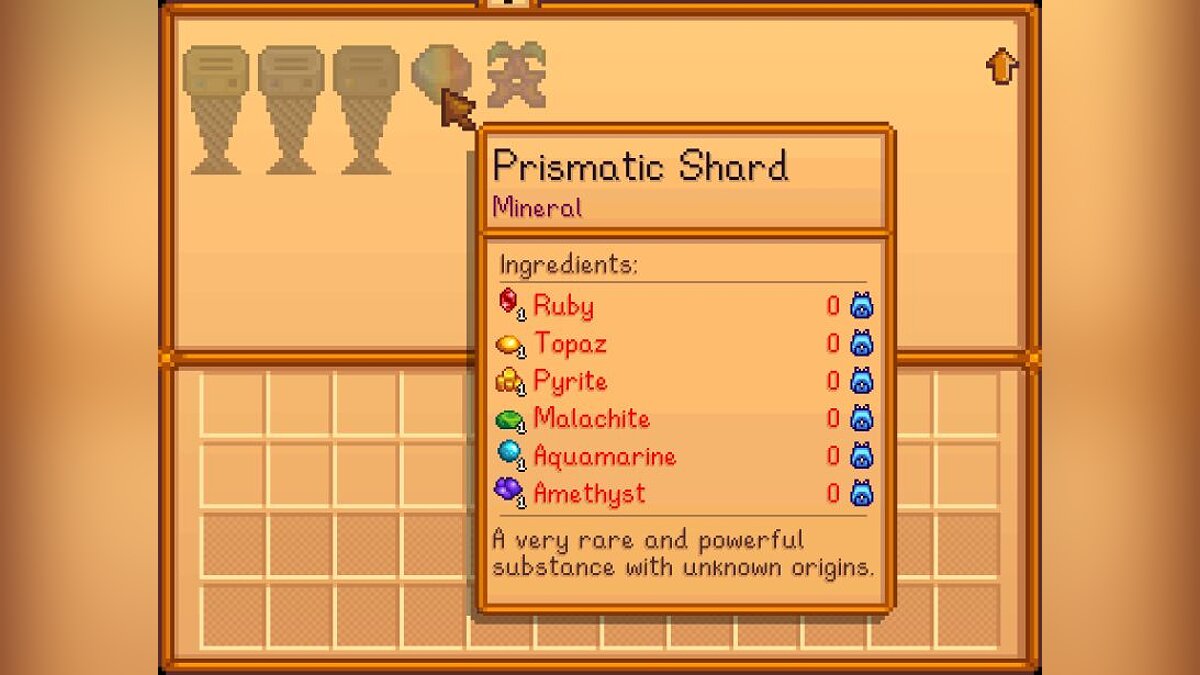 Stardew Valley — Created Prismatic Shards