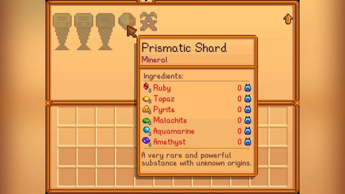 Stardew Valley — Created Prismatic Shards