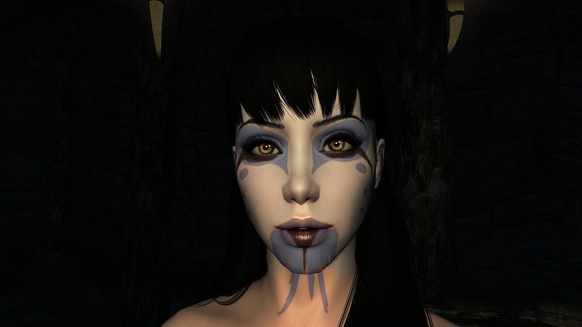 The Elder Scrolls 5: Skyrim Legendary Edition — Shaman preset for a female character