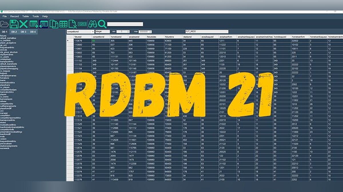 FIFA 21 — Game Database Editor / Revolution Database Master