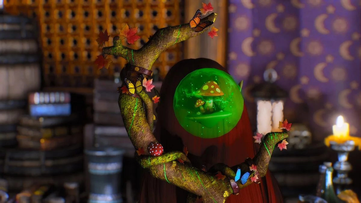 Elder Scrolls 5: Skyrim Special Edition — Легкие кожаные доспехи и посох