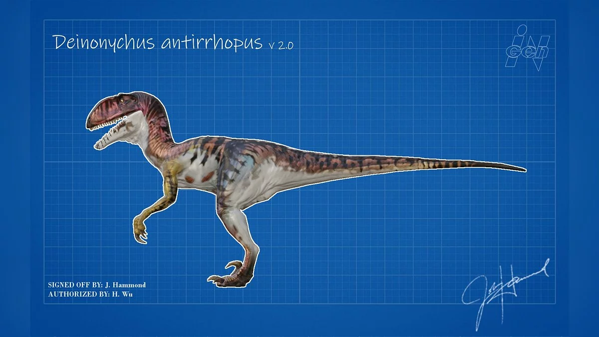 Jurassic World Evolution — Deinonychus from the movie "Jurassic Park"