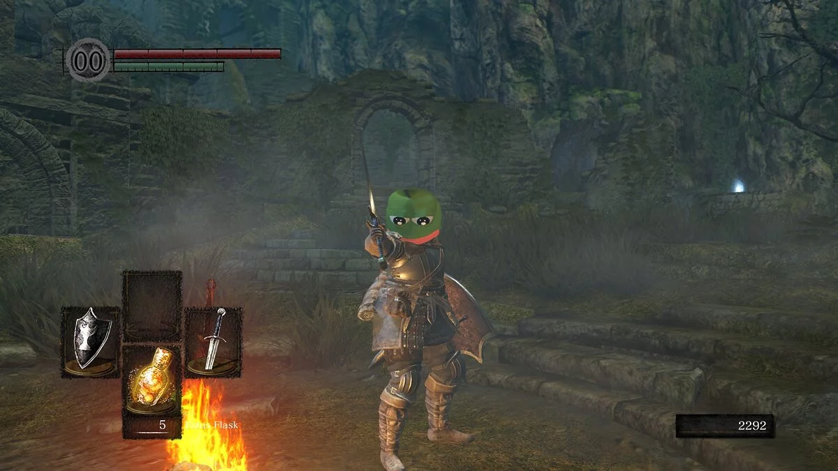 Dark Souls Remastered — Маска жаби з мемов