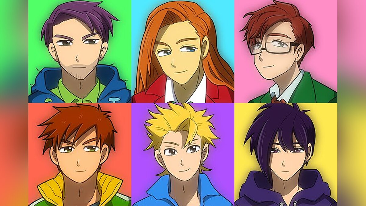 Stardew Valley — Portraits of bachelors in anime style