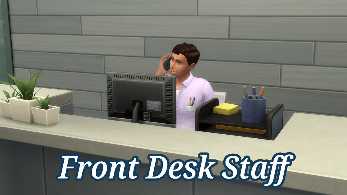 The Sims 4 — Front Desk Administrator (10/29/2020)