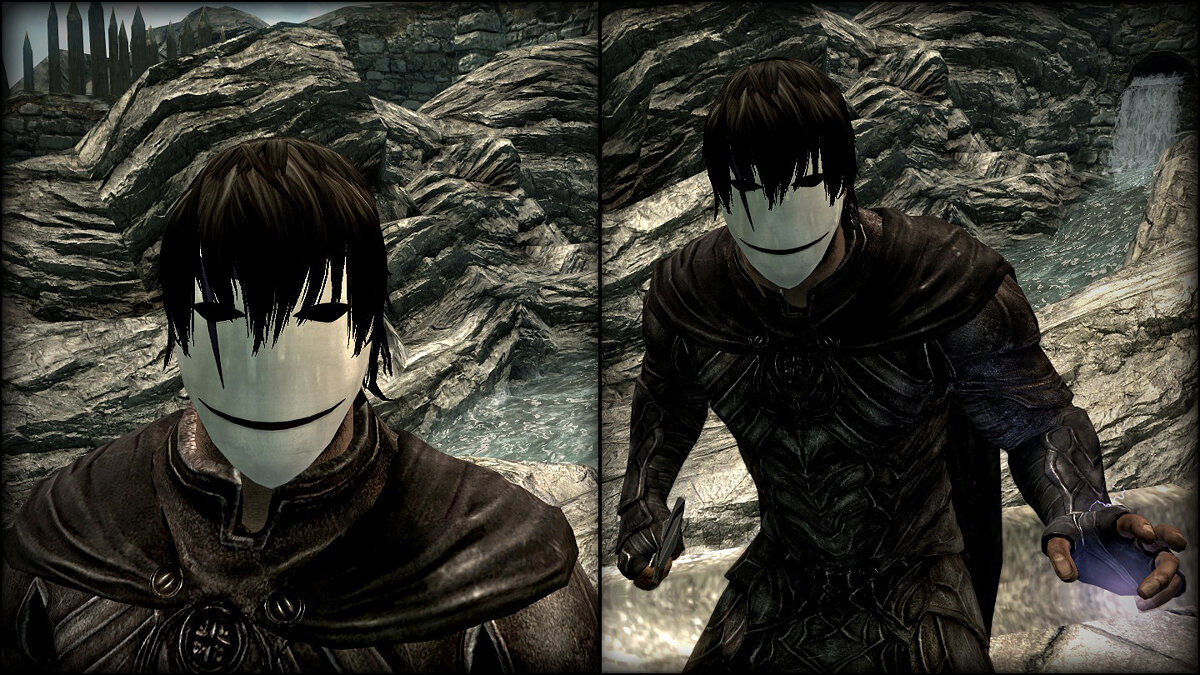 The Elder Scrolls 5: Skyrim Legendary Edition — Hei mask from the anime "Darker than Dark"