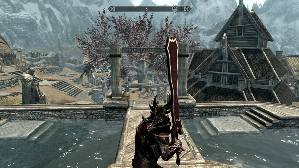 The Elder Scrolls 5: Skyrim Legendary Edition — Меч Laevateinn из аниме «Эстетика заблудшего героя»