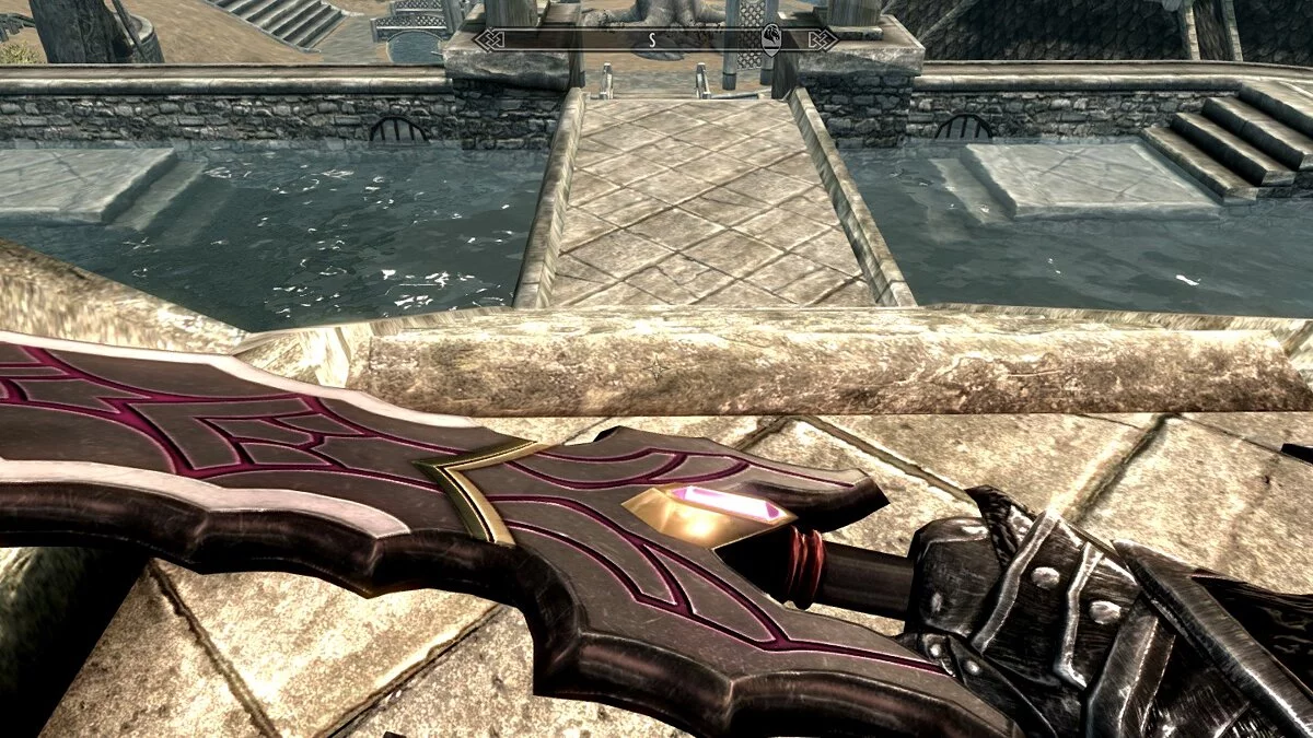 The Elder Scrolls 5: Skyrim Legendary Edition — Меч Laevateinn из аниме «Эстетика заблудшего героя»