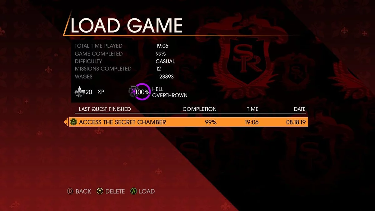 Saints Row: Gat out of Hell — Saving 99.9 out of 100%