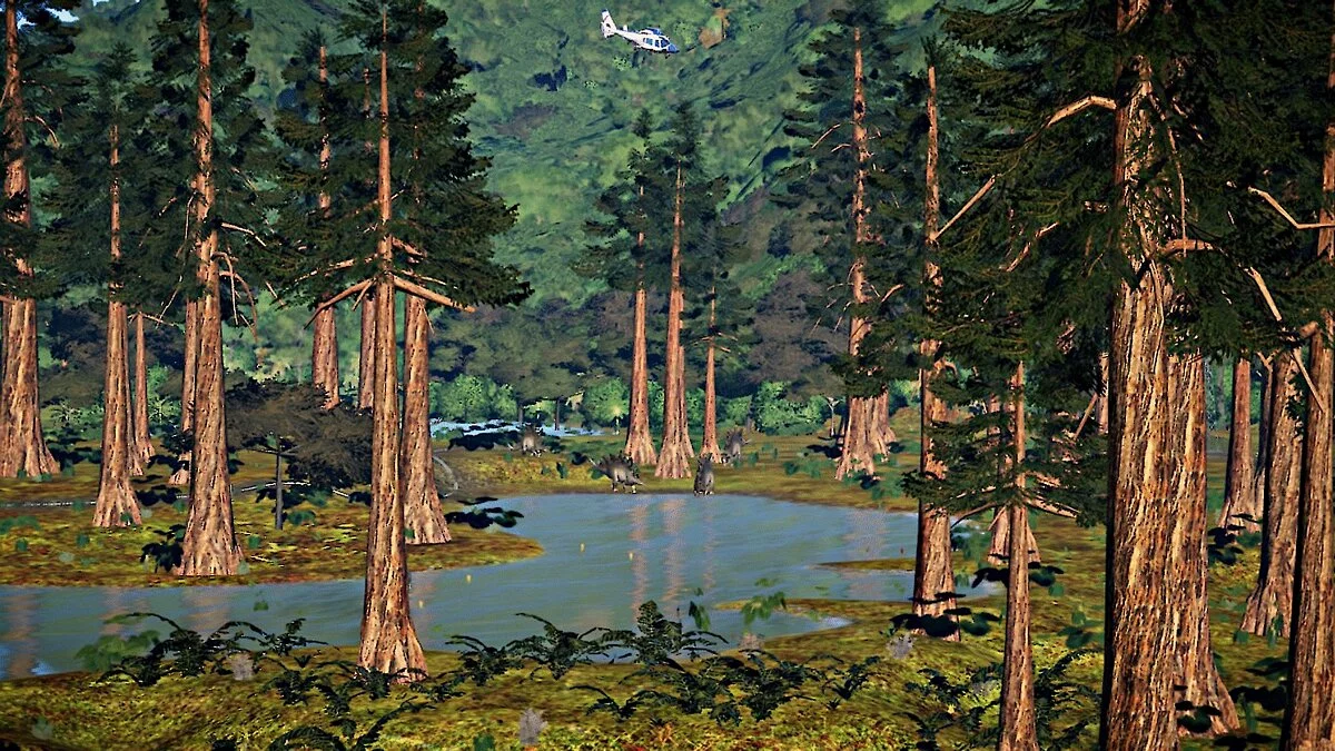 Jurassic World Evolution — Настоящие красные деревья