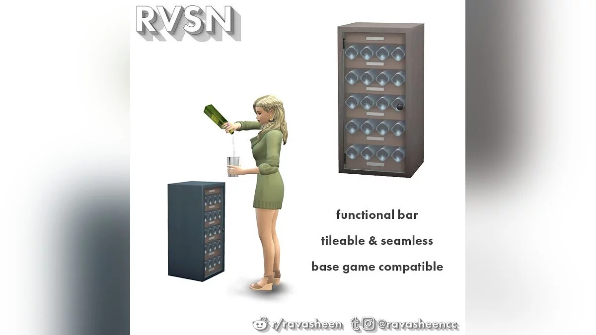 The Sims 4 — Functional mini-fridge