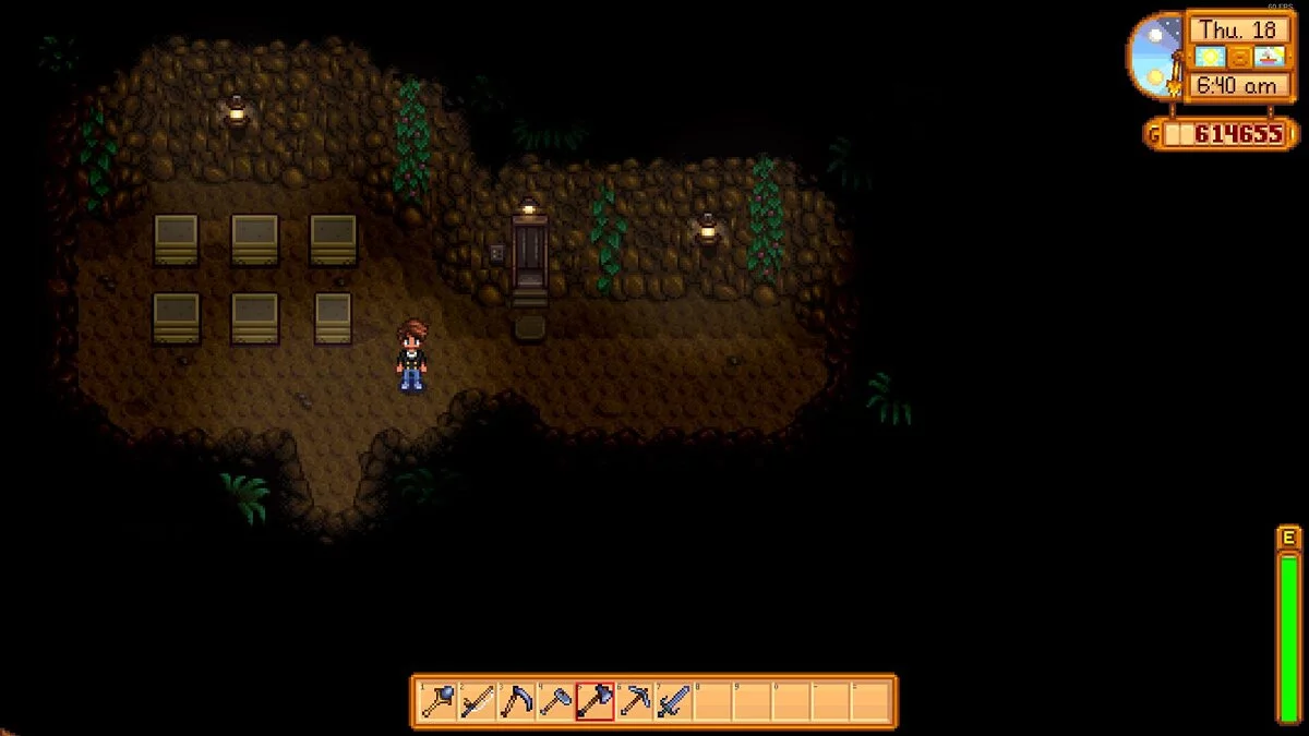 Stardew Valley — Ampliación de la cueva de la granja