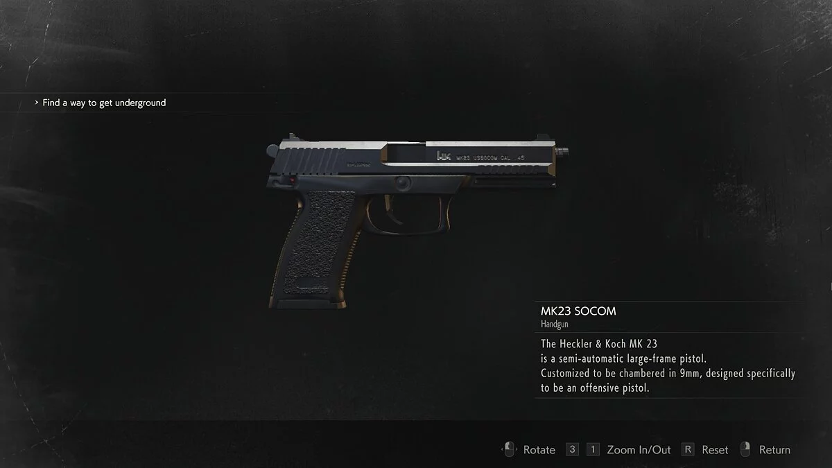 Resident Evil 2 — Пістолет MK23