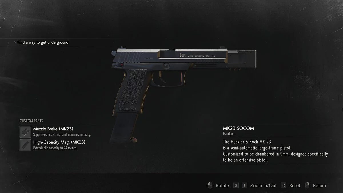 Resident Evil 2 — Пістолет MK23