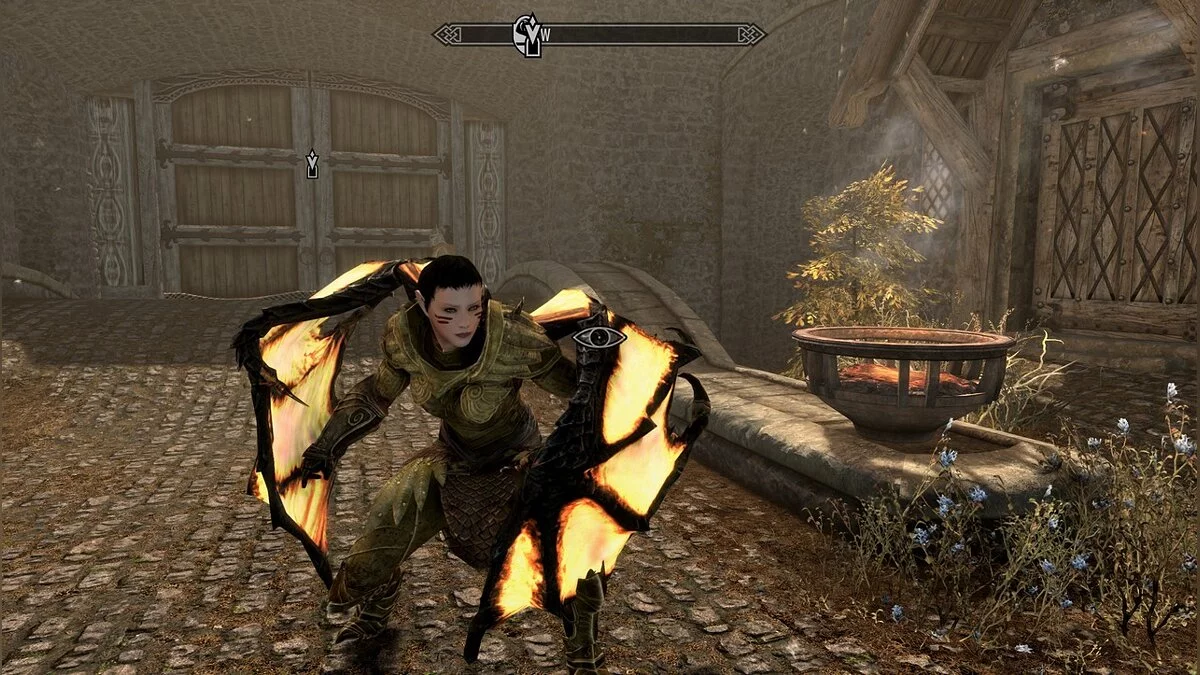 Elder Scrolls 5: Skyrim Special Edition — Анимированные крылья дракона