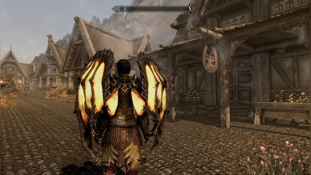 Elder Scrolls 5: Skyrim Special Edition — Анимированные крылья дракона