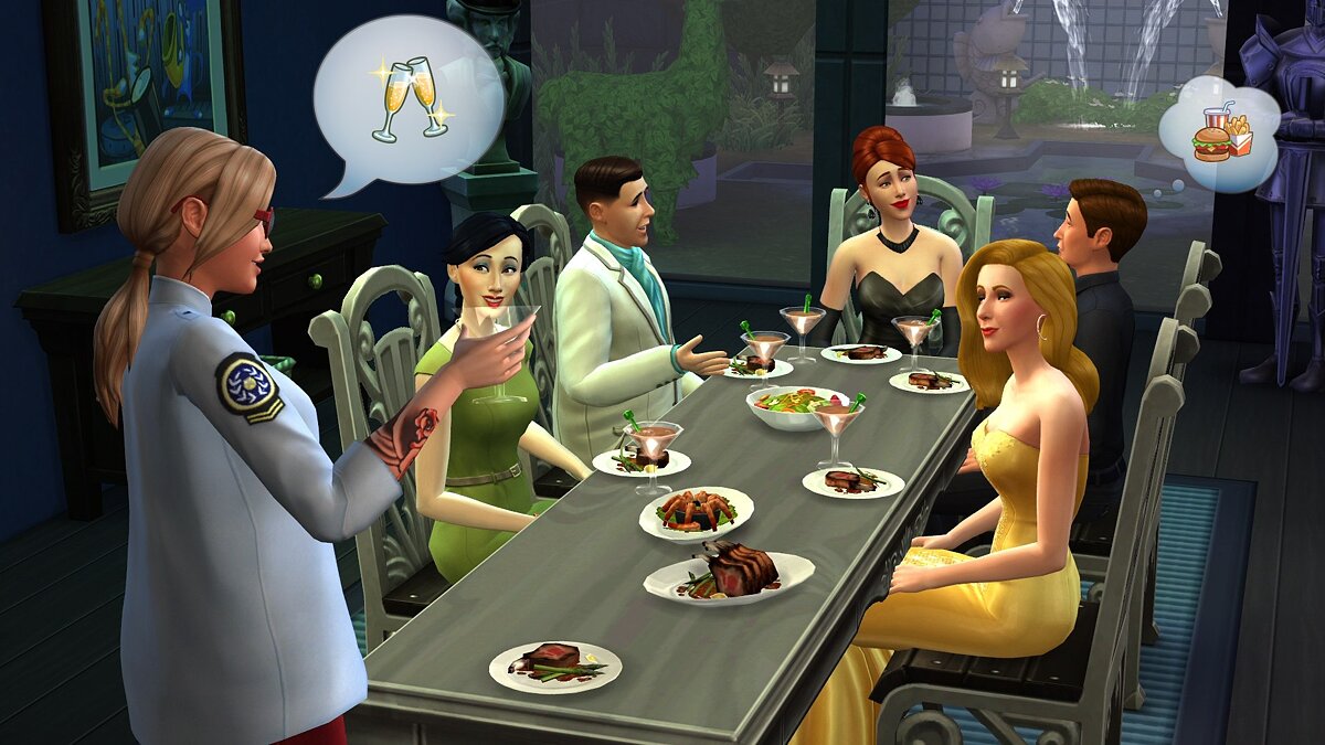 The Sims 4 — Choose who to invite to the table