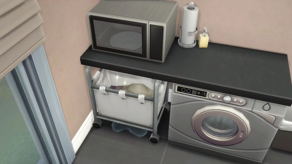 The Sims 4 — Функціональні кошики для білизни під прилавком