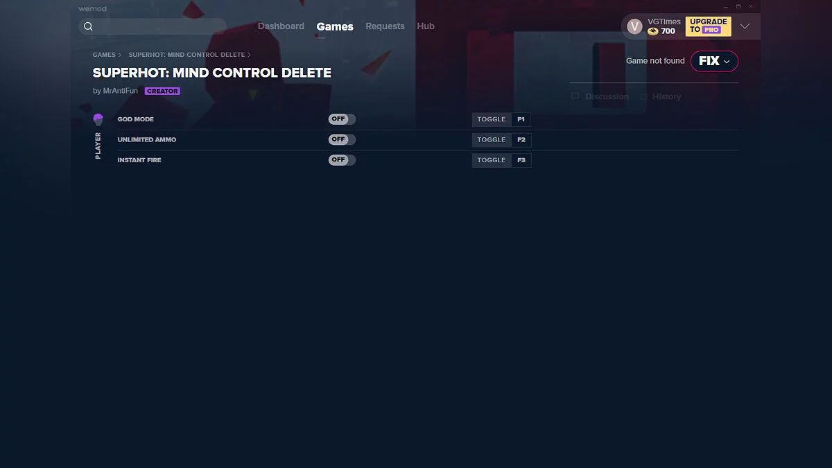 Superhot: Mind Control Delete — Trainer (+3) from 11/11/2020 [WeMod]