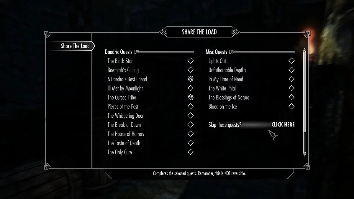 Elder Scrolls 5: Skyrim Special Edition — Leave the quests to others