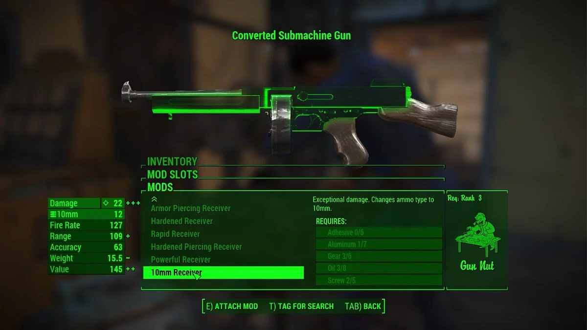 Fallout 4: Game of the Year Edition — Powerful submachine gun