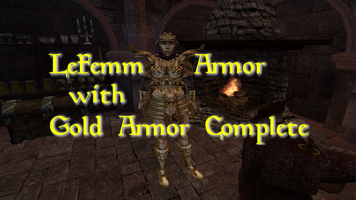 Elder Scrolls 3: Morrowind — Full gold armor