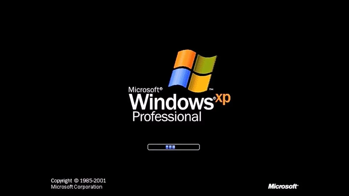 Elder Scrolls 5: Skyrim Special Edition — Loading screen in the form of Windows XP