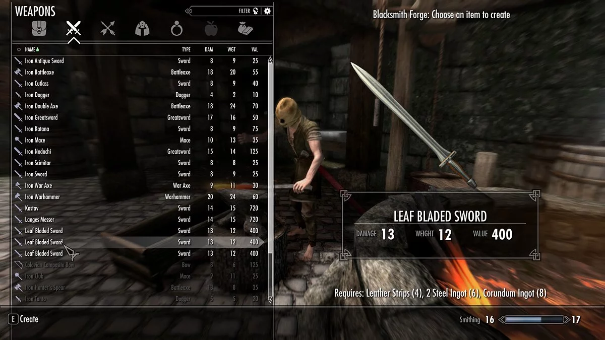 Elder Scrolls 5: Skyrim Special Edition — Короткие мечи