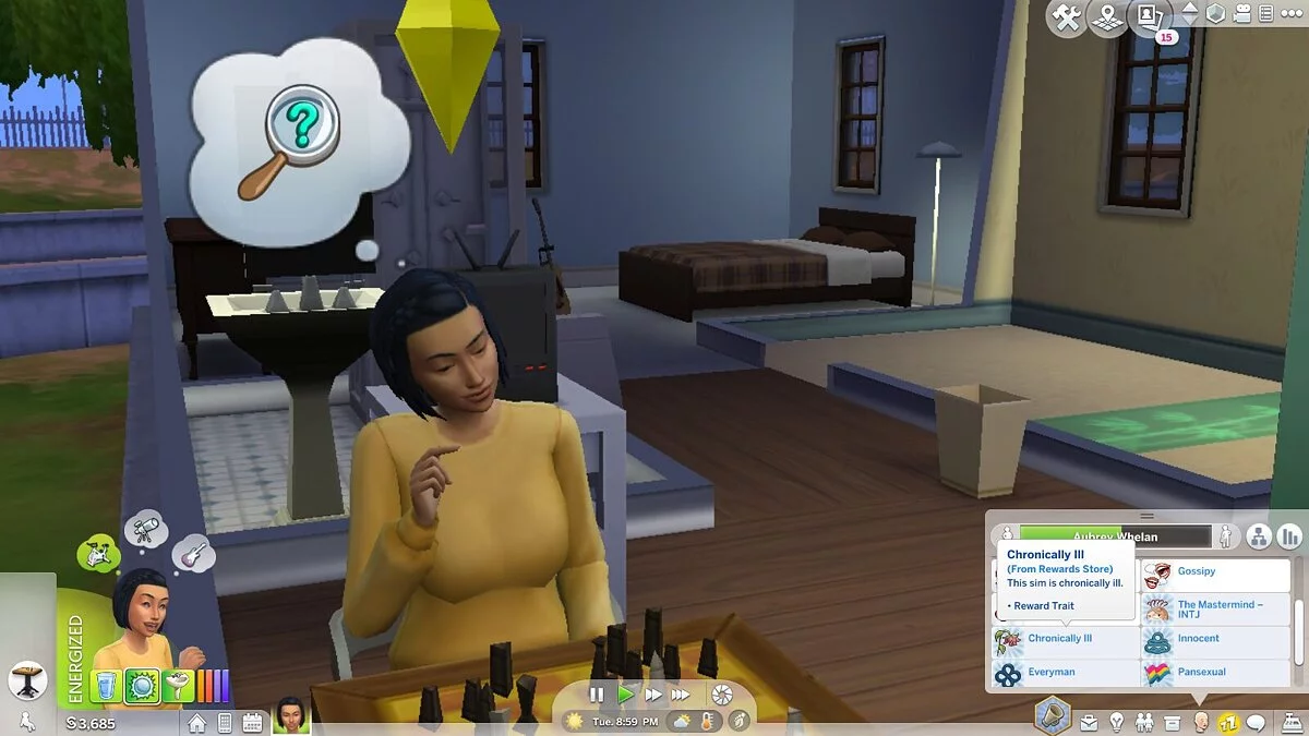 The Sims 4 — Rasgo de carácter: enfermedad crónica