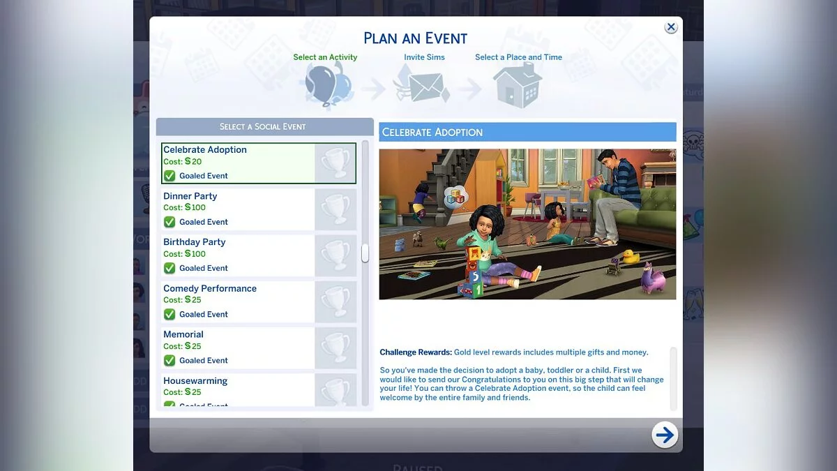 The Sims 4 — Event - Adoption Celebration