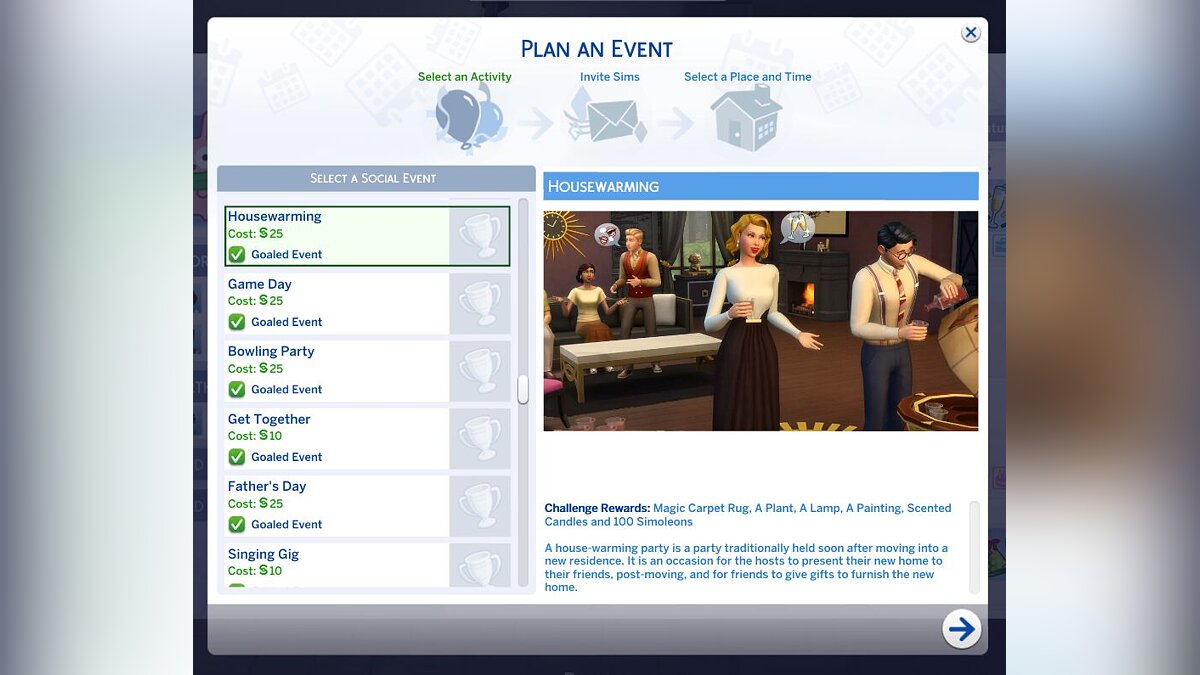 The Sims 4 — Event - housewarming