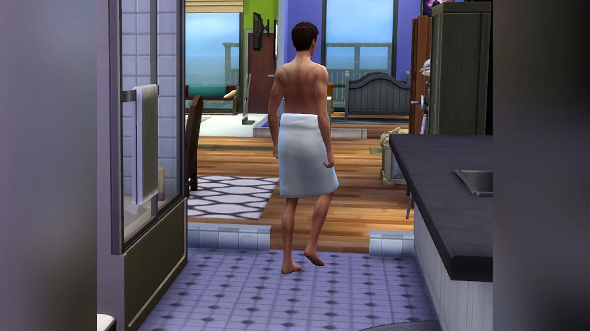 The Sims 4 — Towel after shower v2 (11.11.2020)