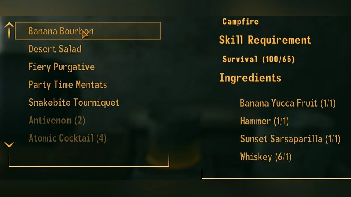 Fallout: New Vegas — Банановий бурбон