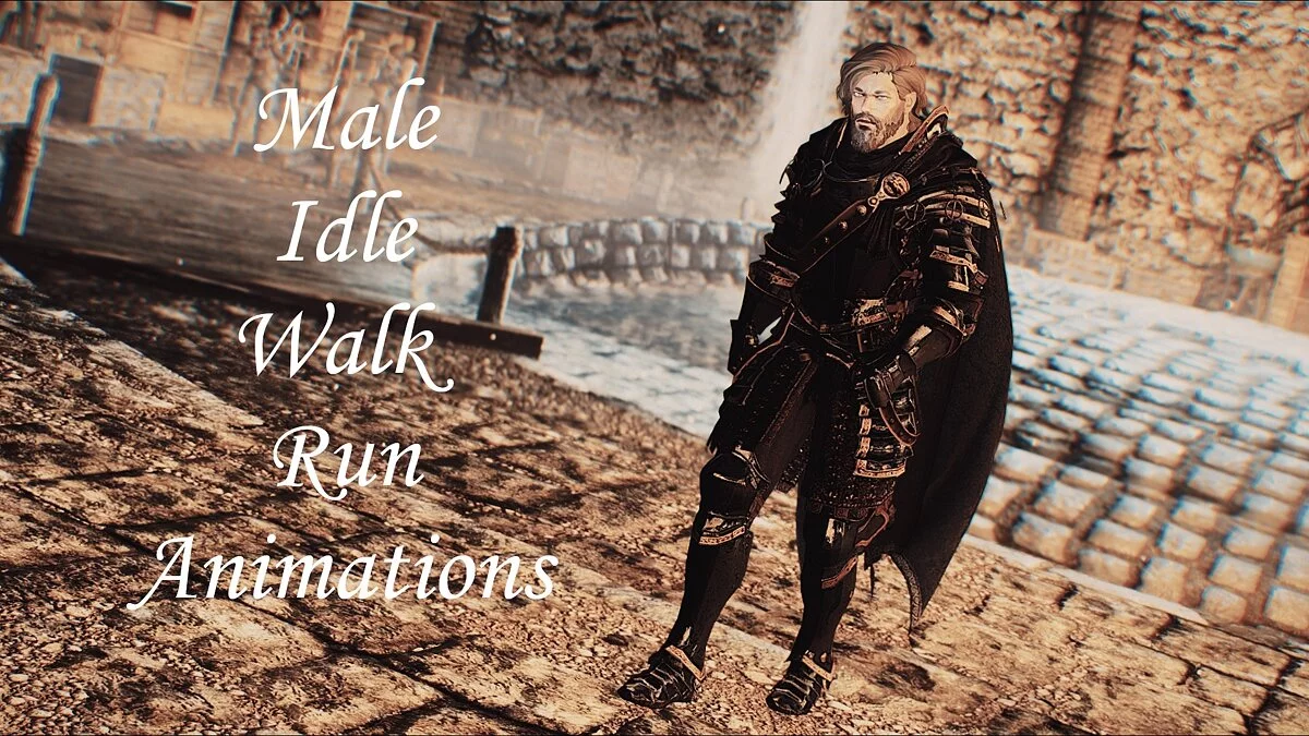 Elder Scrolls 5: Skyrim Special Edition — Animaciones de caminar y correr para hombres.