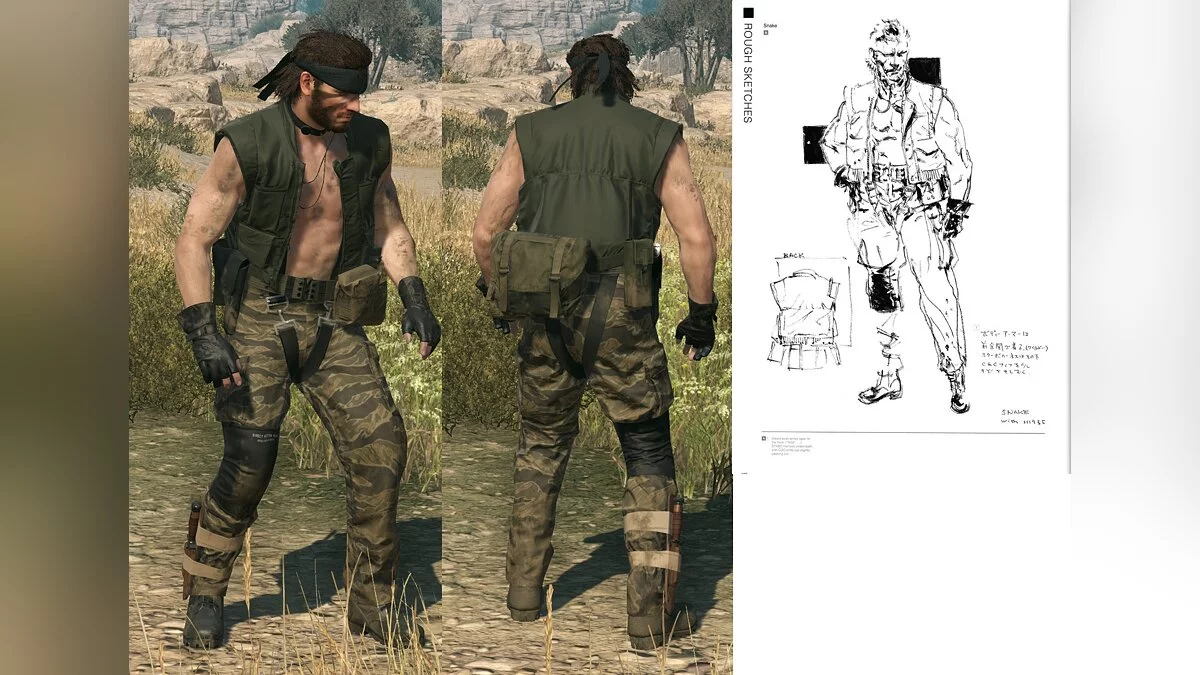 Metal Gear Solid 5: The Phantom Pain — Концепт-арт екіпірування Снейка