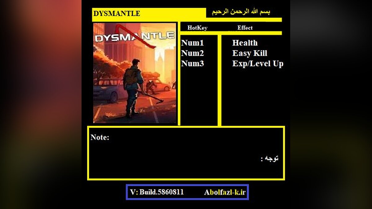 Dysmantle — Trainer (+3) [Build 5860811]