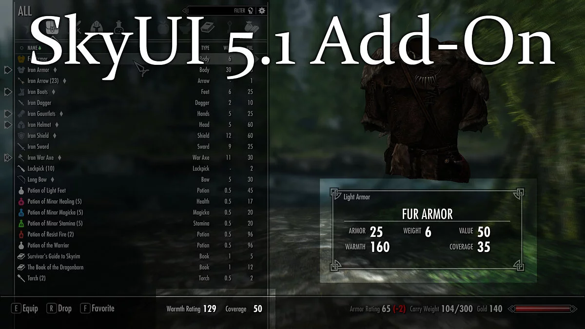 The Elder Scrolls 5: Skyrim Legendary Edition — Выживание в холоде — Frostfall - Hypothermia Camping Survival