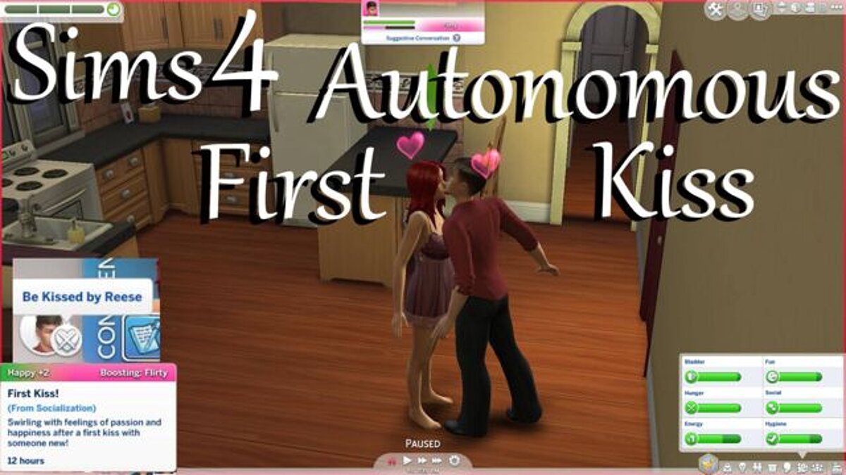 The Sims 4 — Autonomous first kiss (11/23/2020)