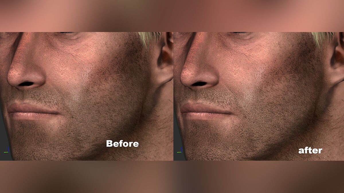 Elder Scrolls 5: Skyrim Special Edition — Stubble on the face