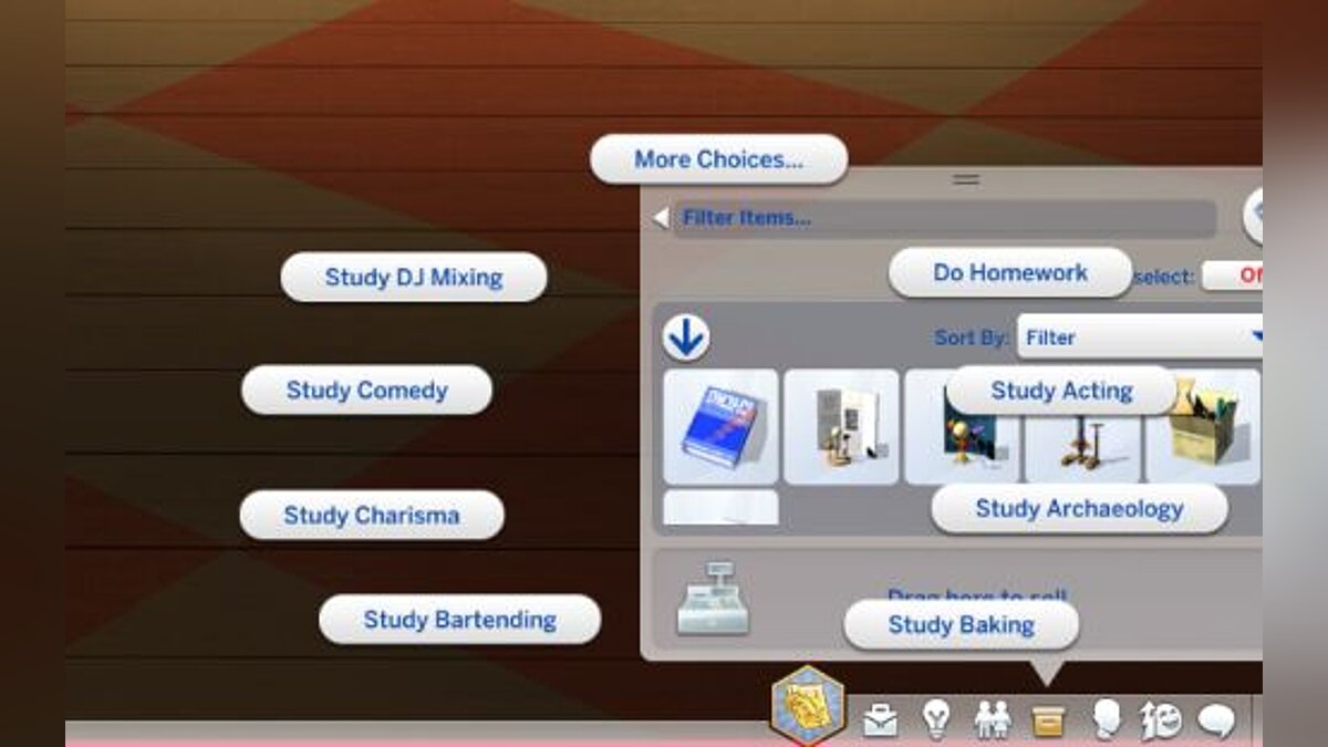 The Sims 4 — Gaining Skills from Homework for Teens and Children