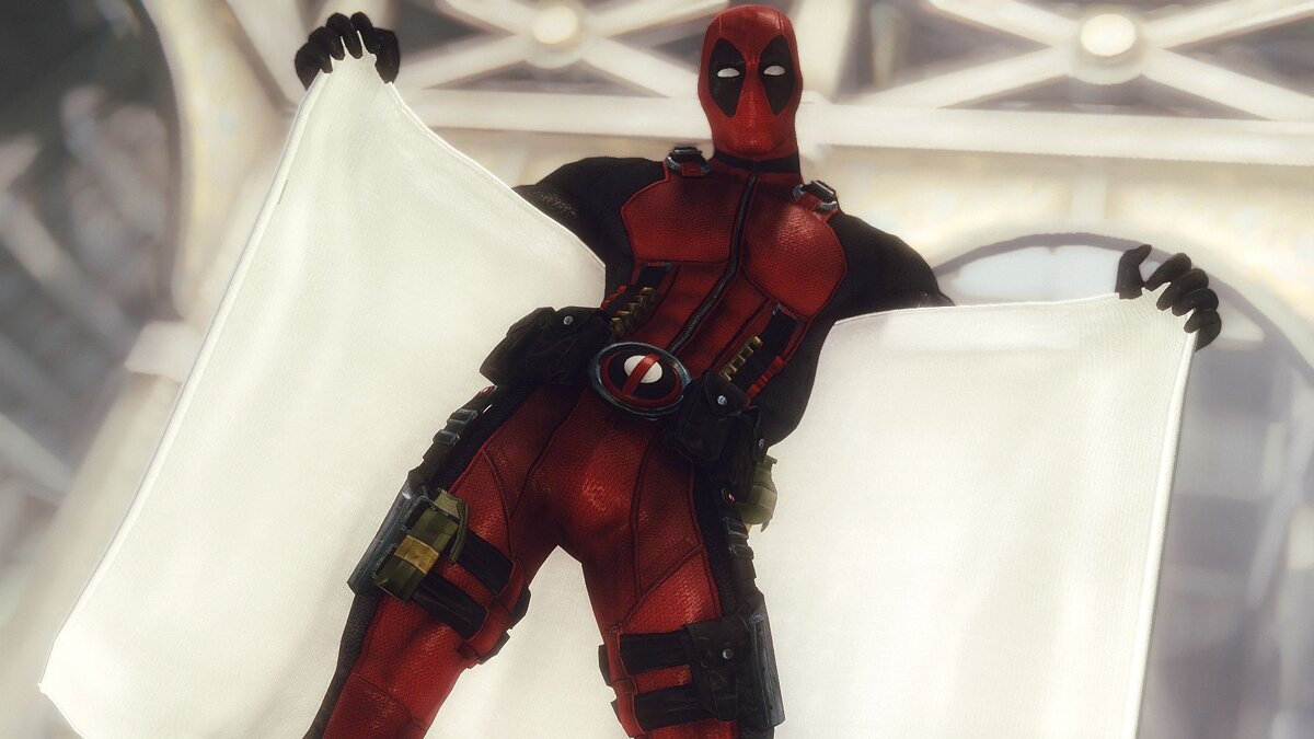 The Elder Scrolls 5: Skyrim Legendary Edition — Deadpool costume